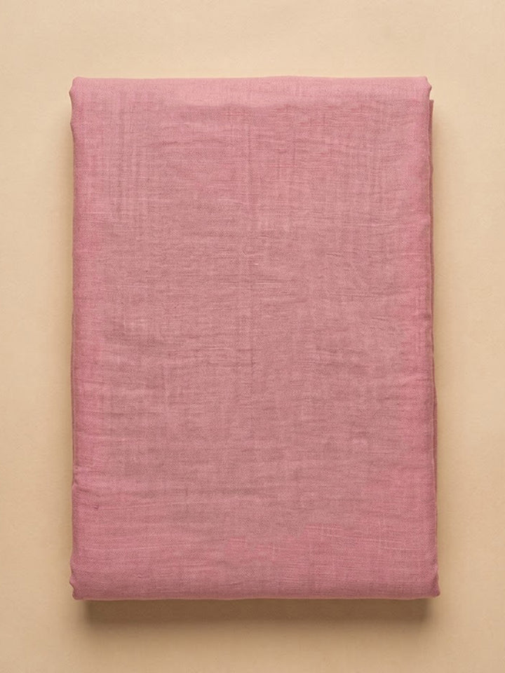Onion Pink Chanderi Embroidered Unstitched Dress Material