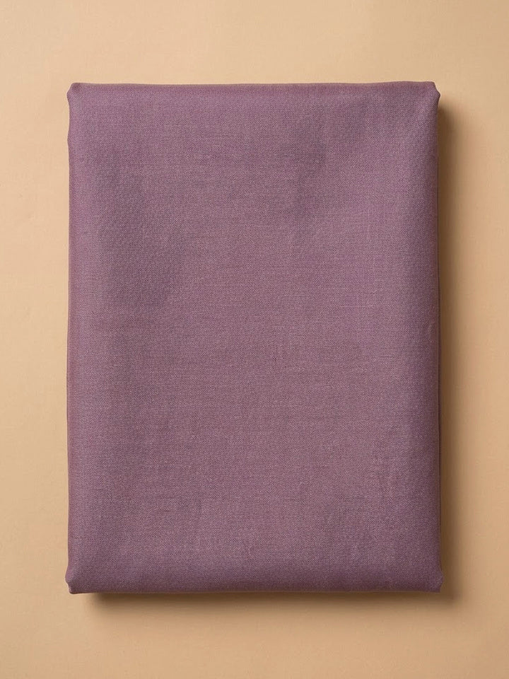 Purple Chanderi Embroidered Unstitched Dress Material