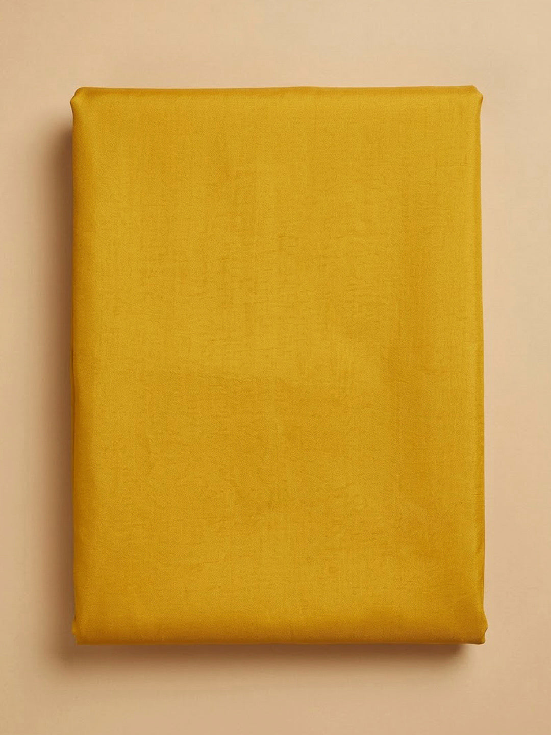 Mustard Chanderi Embroidered Unstitched Dress Material