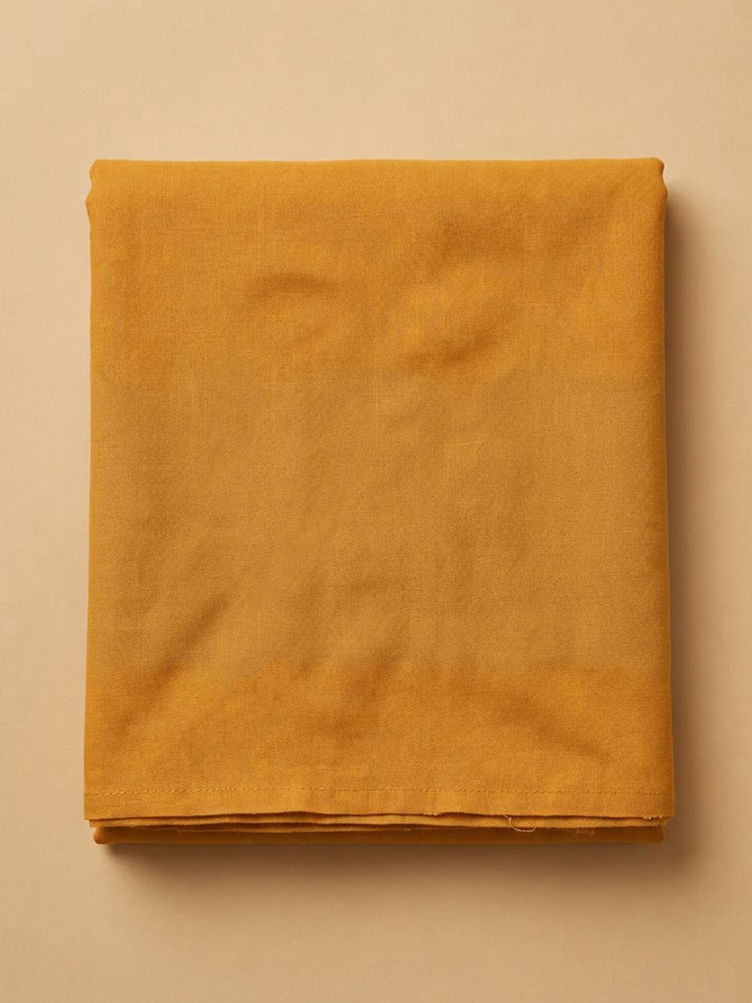 Mustard Cotton Blend Embroidered Unstitched Dress Material