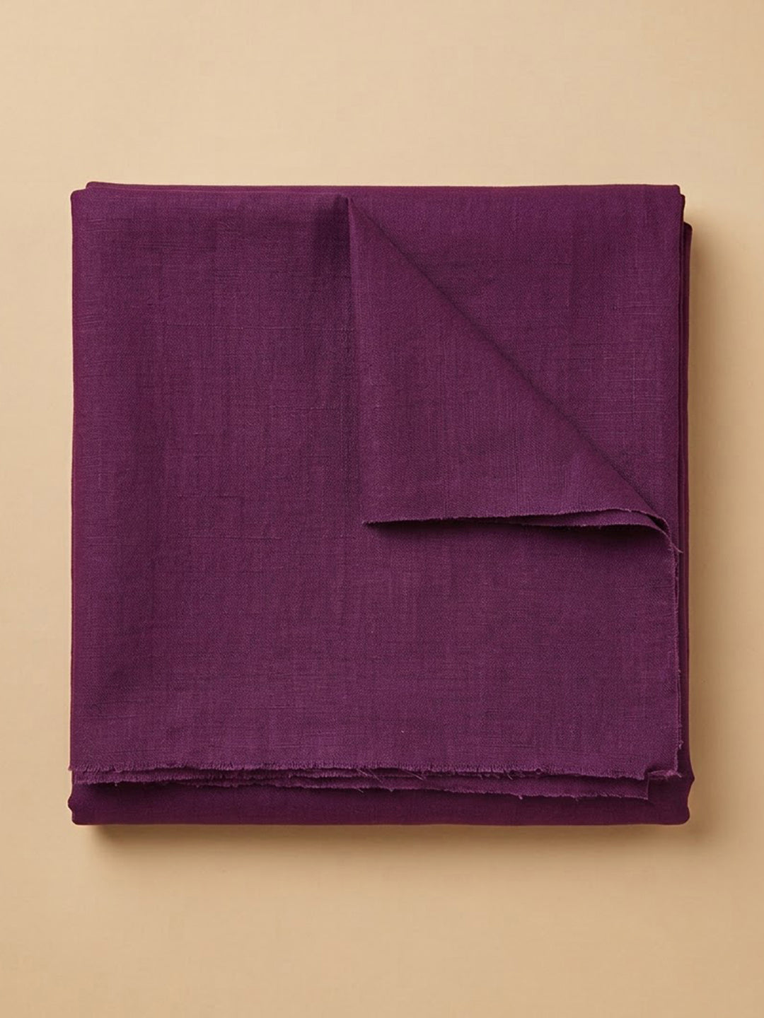 Purple Cotton Blend Embroidered Unstitched Dress Material