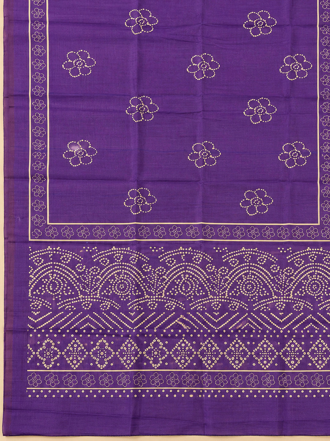 Purple Tissue Embroidered Unstitched Dress Material