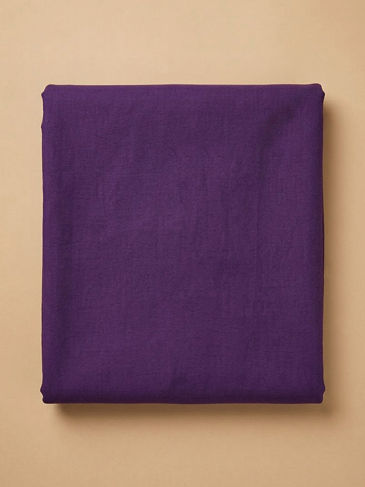 Purple Tissue Embroidered Unstitched Dress Material
