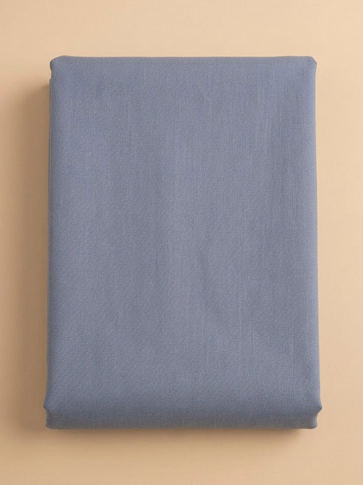 Grey Cotton Blend Embroidered Unstitched Dress Material