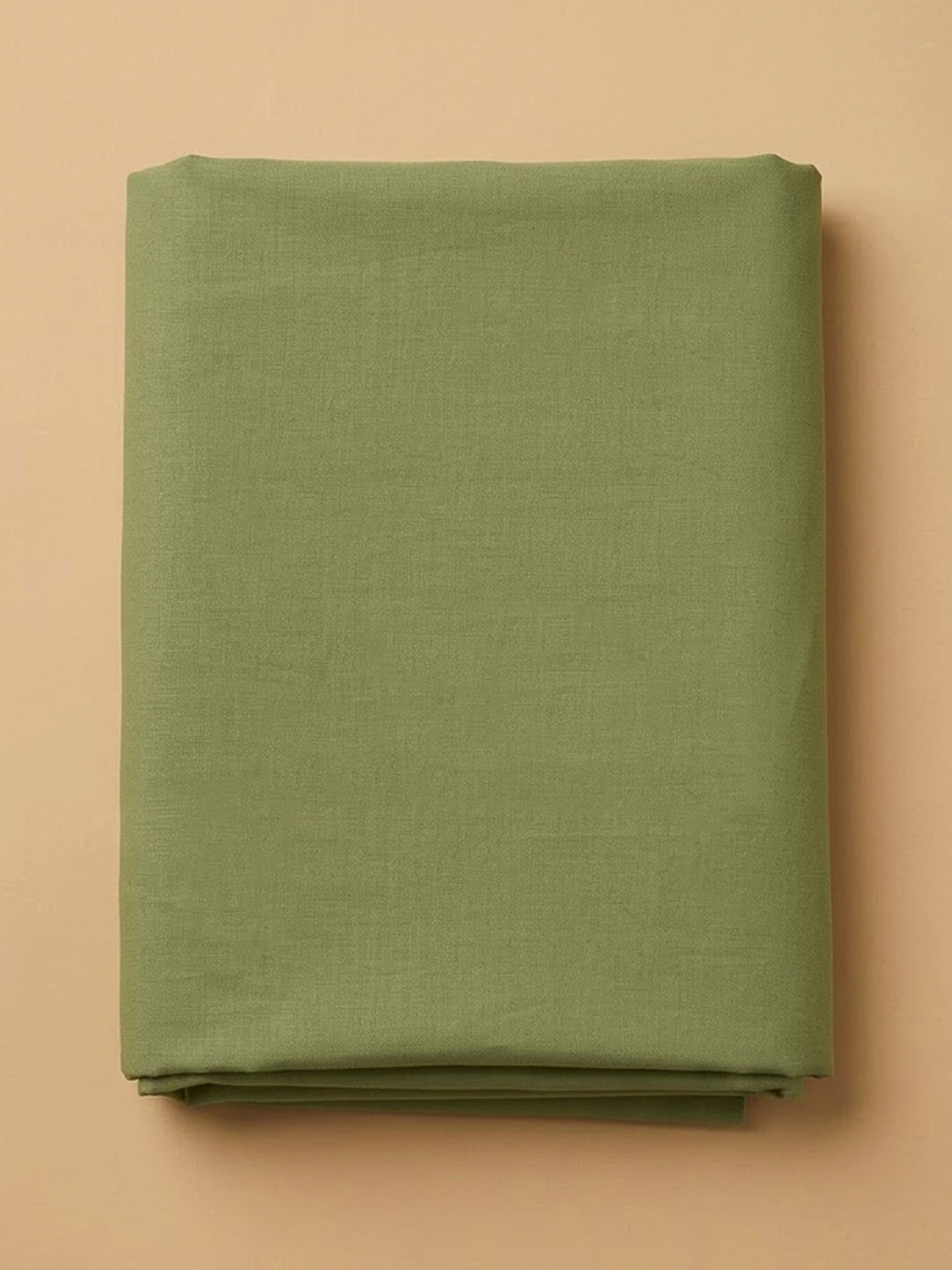 Pista Green Cotton Blend Embroidered Unstitched Dress Material