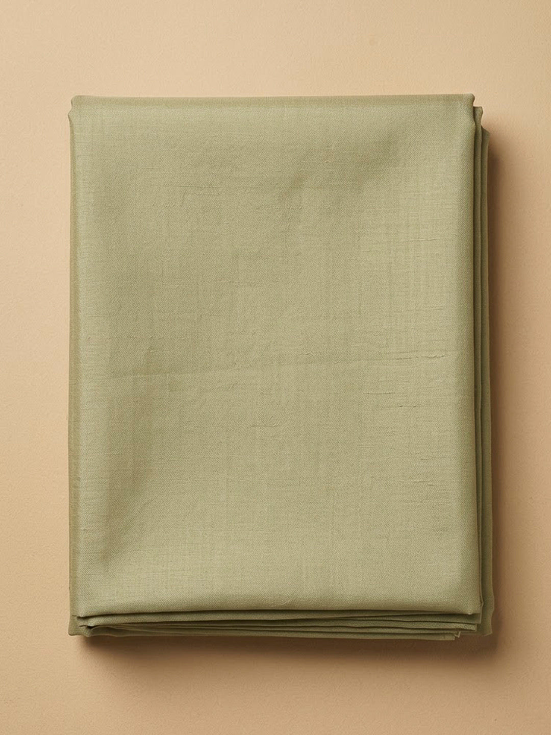 Green Cotton Blend Printed Unstitched Dress Material