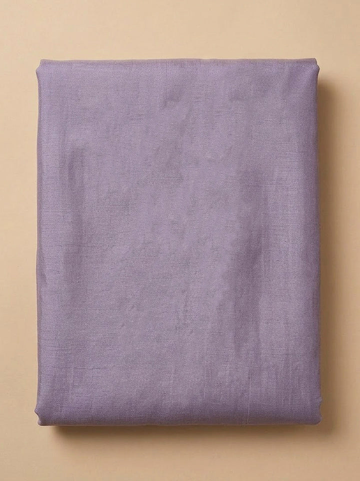 Purple Organza Embroidered Unstitched Dress Material