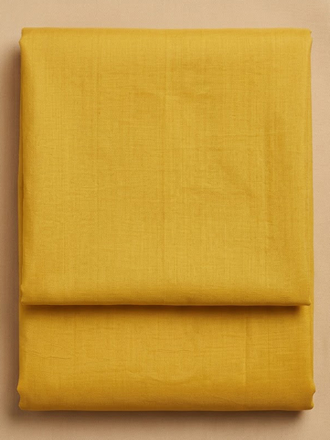 Mustard Chanderi Embroidered Unstitched Dress Material