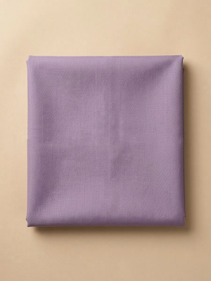 Purple Chanderi Embroidered Unstitched Dress Material