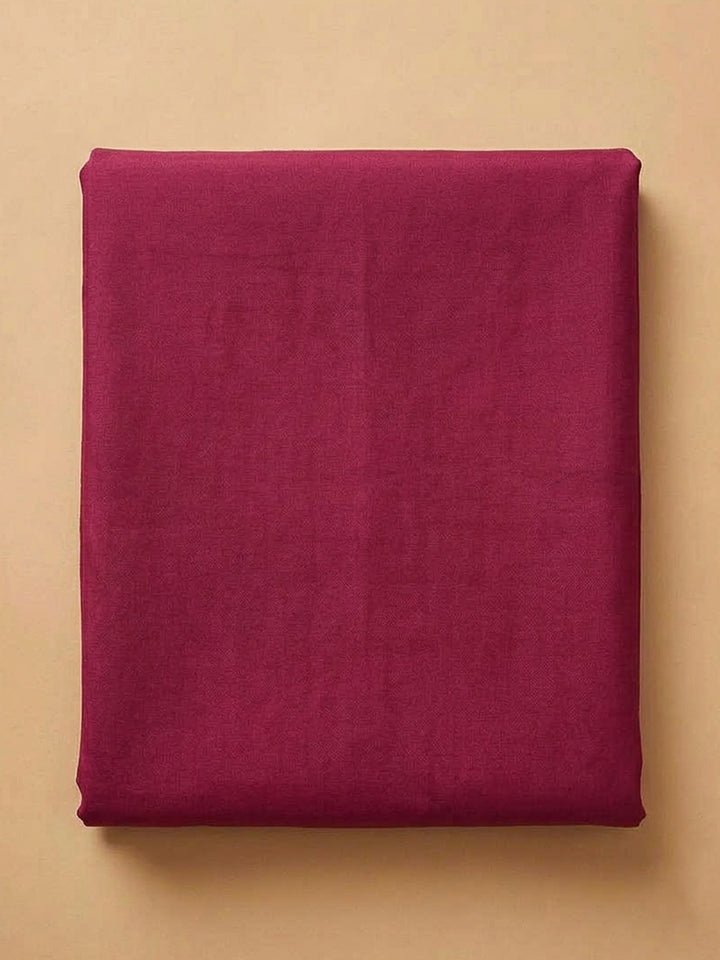 Onion Pink Chanderi Embroidered Unstitched Dress Material