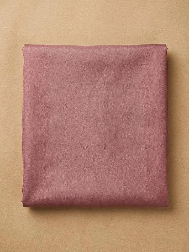 Onion Pink Tissue Embroidered Unstitched Dress Material