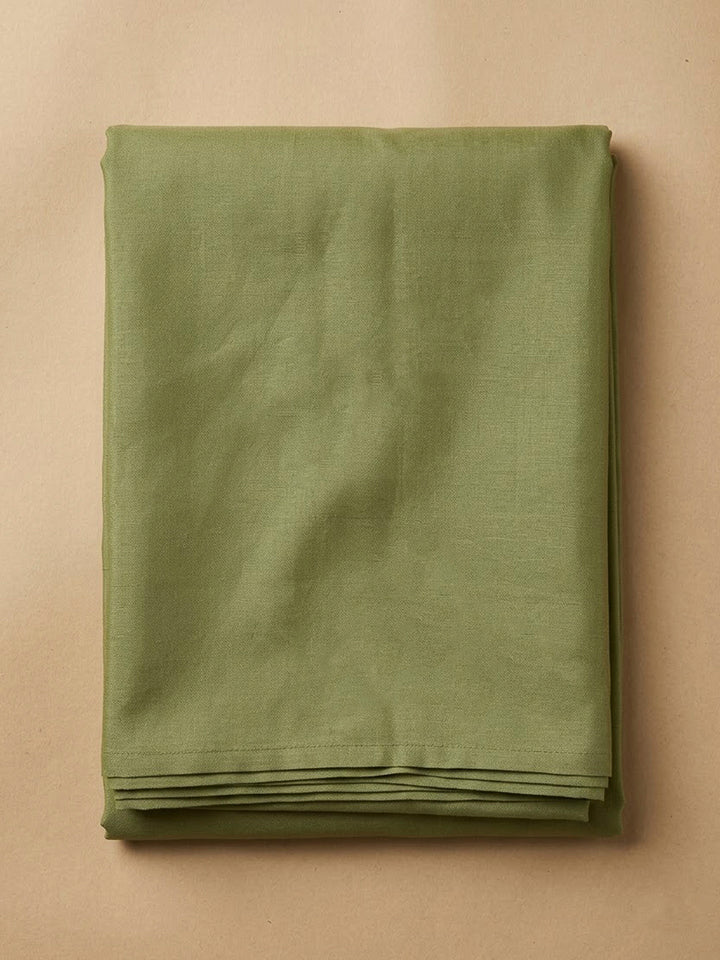 Pista Green Chanderi Embroidered Unstitched Dress Material