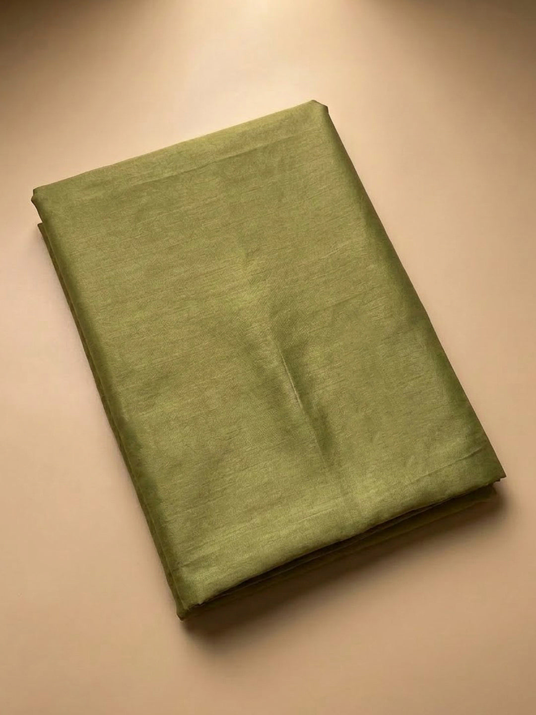 Pista Green Tissue Embroidered Unstitched Dress Material