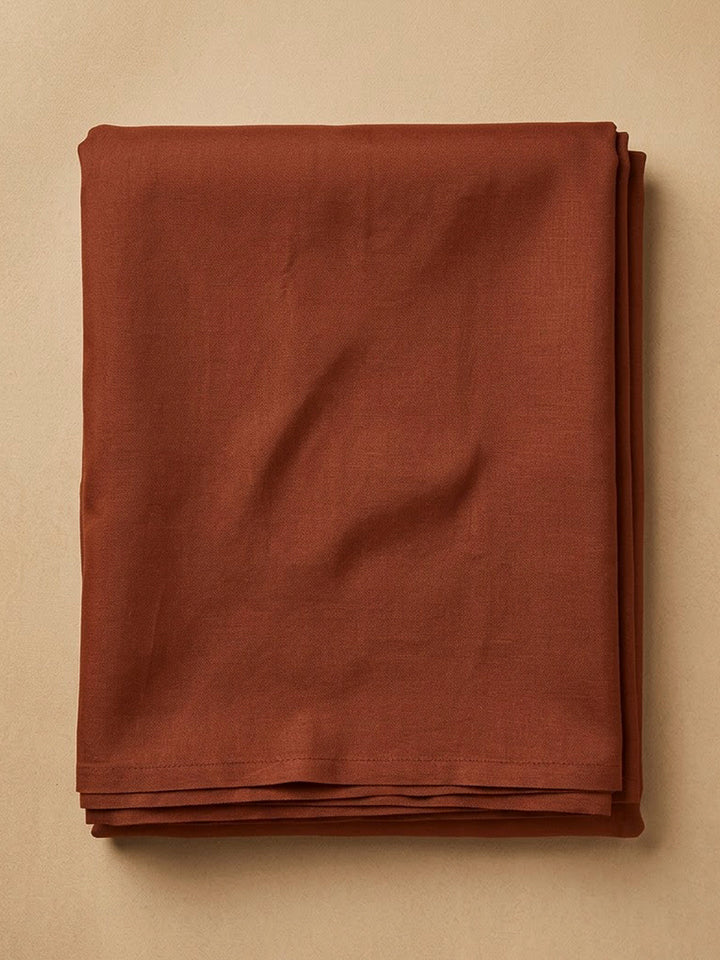 Rust Tissue Embroidered Unstitched Dress Material