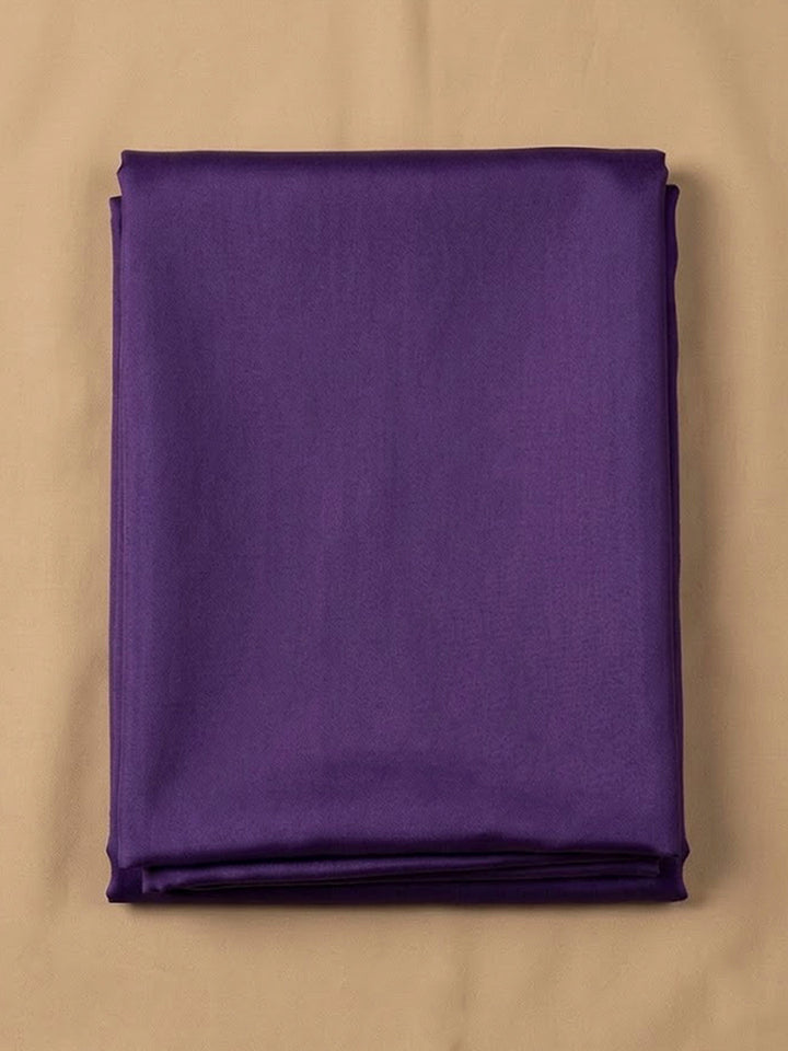 Purple Chanderi Woven Design Unstitched Dress Material