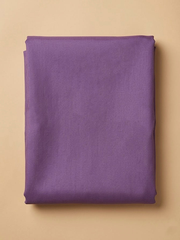 Purple Chanderi Woven Design Unstitched Dress Material