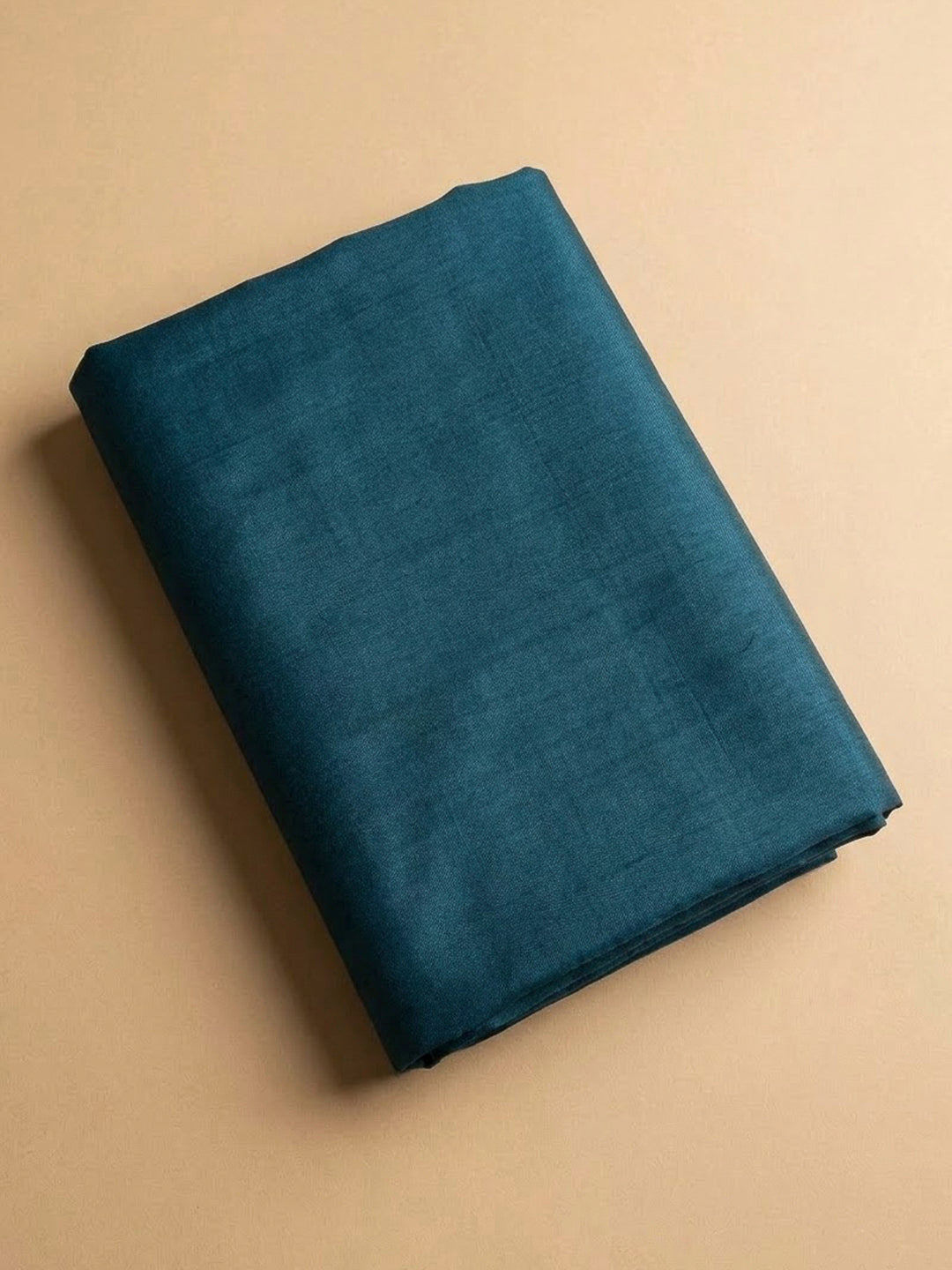 Blue Chanderi Embroidered Unstitched Dress Material