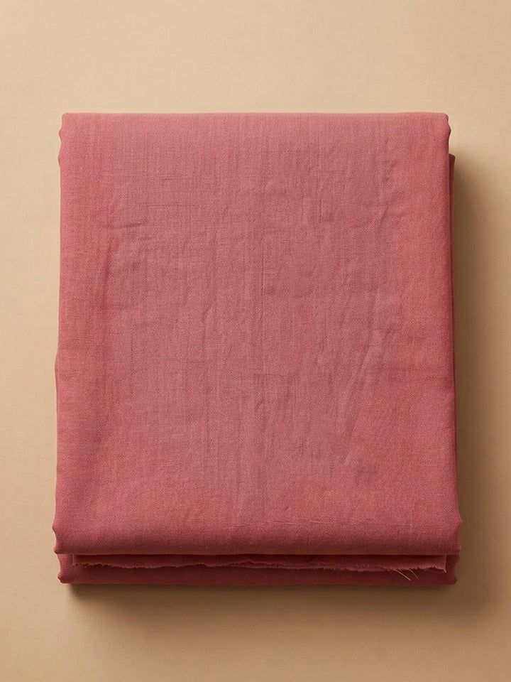 Onion Pink Chanderi Embroidered Unstitched Dress Material