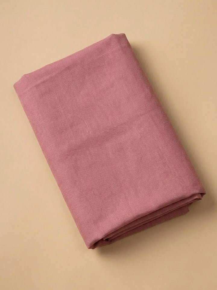 Onion Pink Chanderi Embroidered Unstitched Dress Material