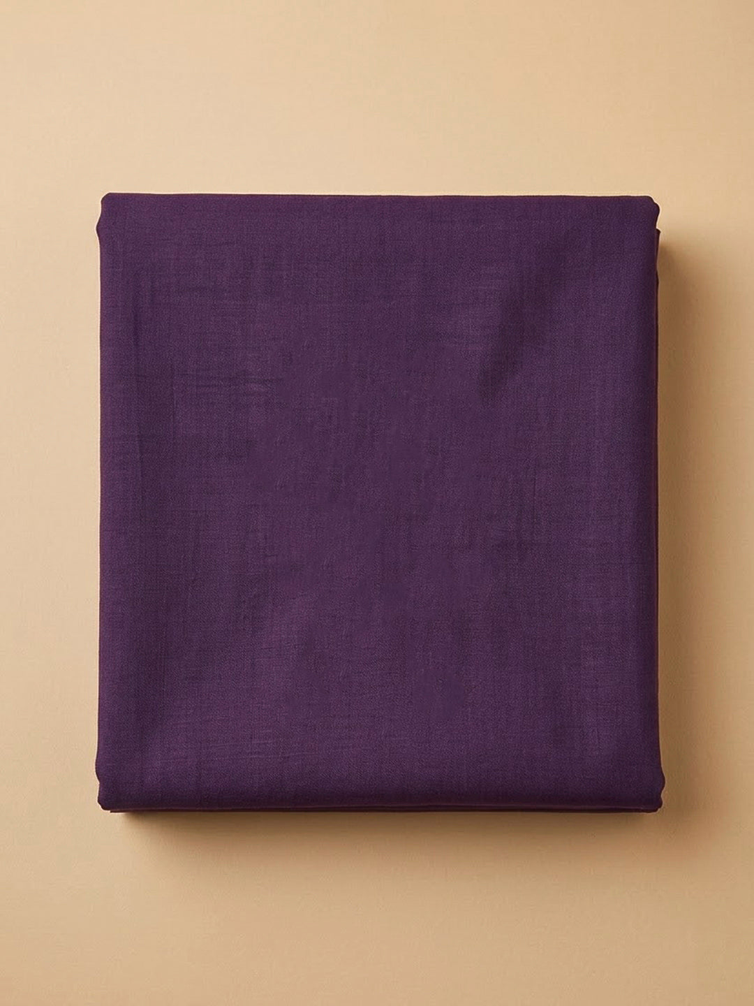 Purple Cotton Blend Embroidered Unstitched Dress Material