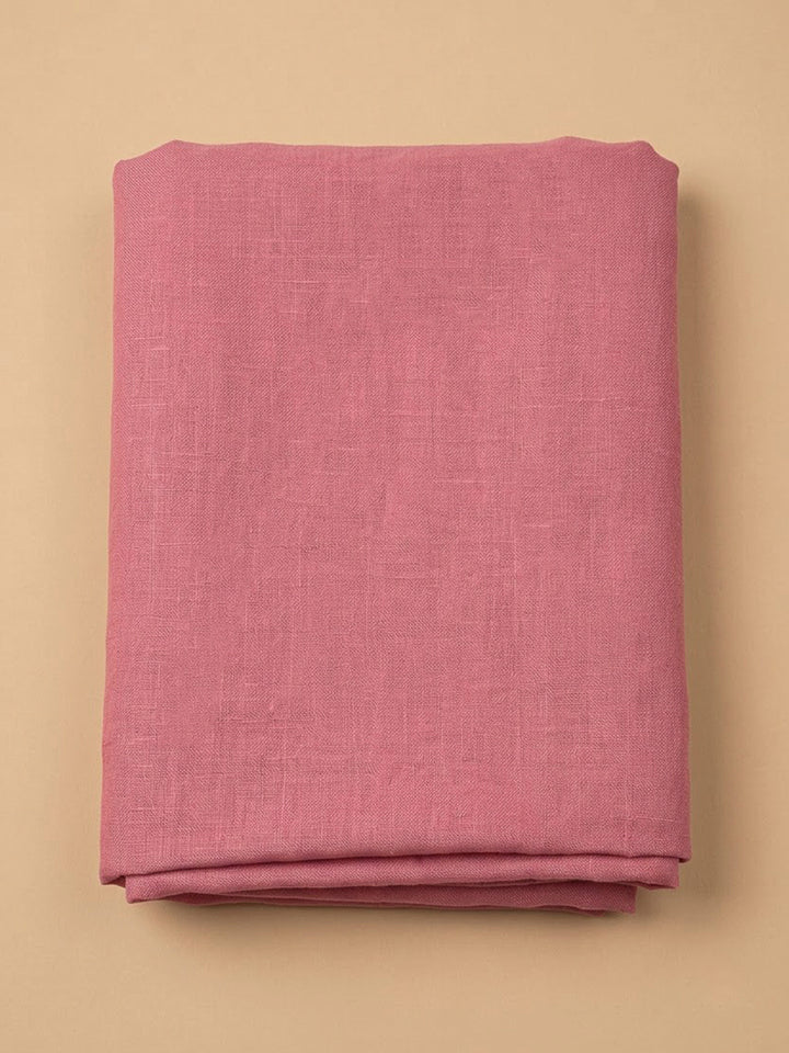 Onion Pink Chanderi Embroidered Unstitched Dress Material