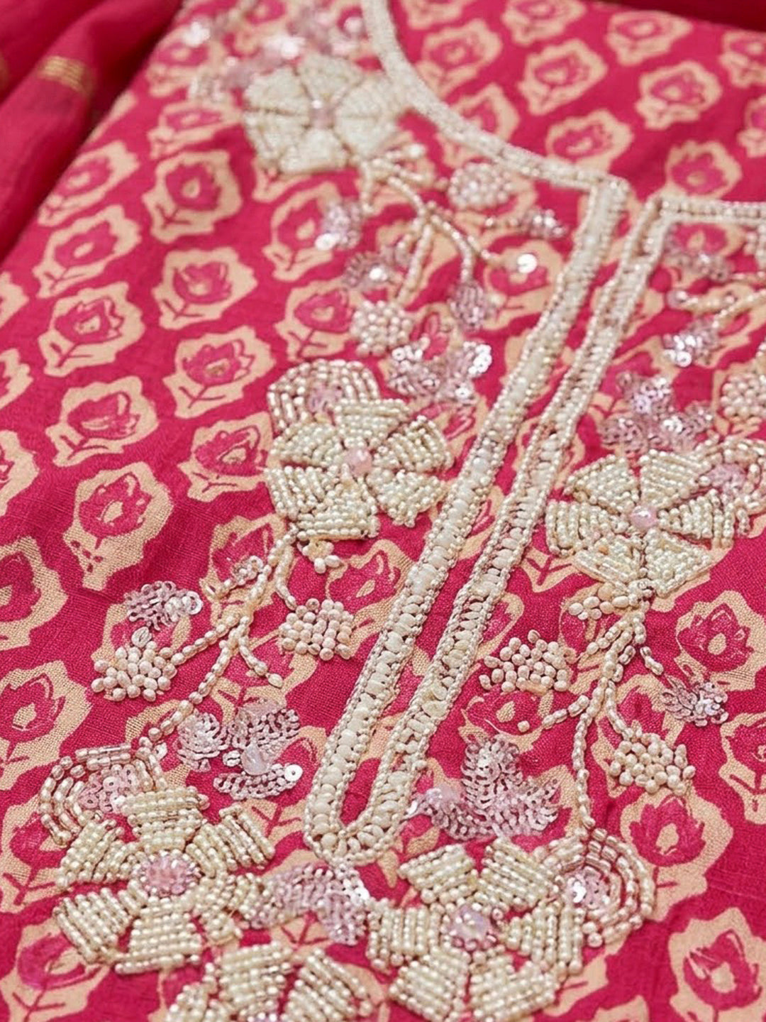 Rani Cotton Blend Embroidered Unstitched Dress Material