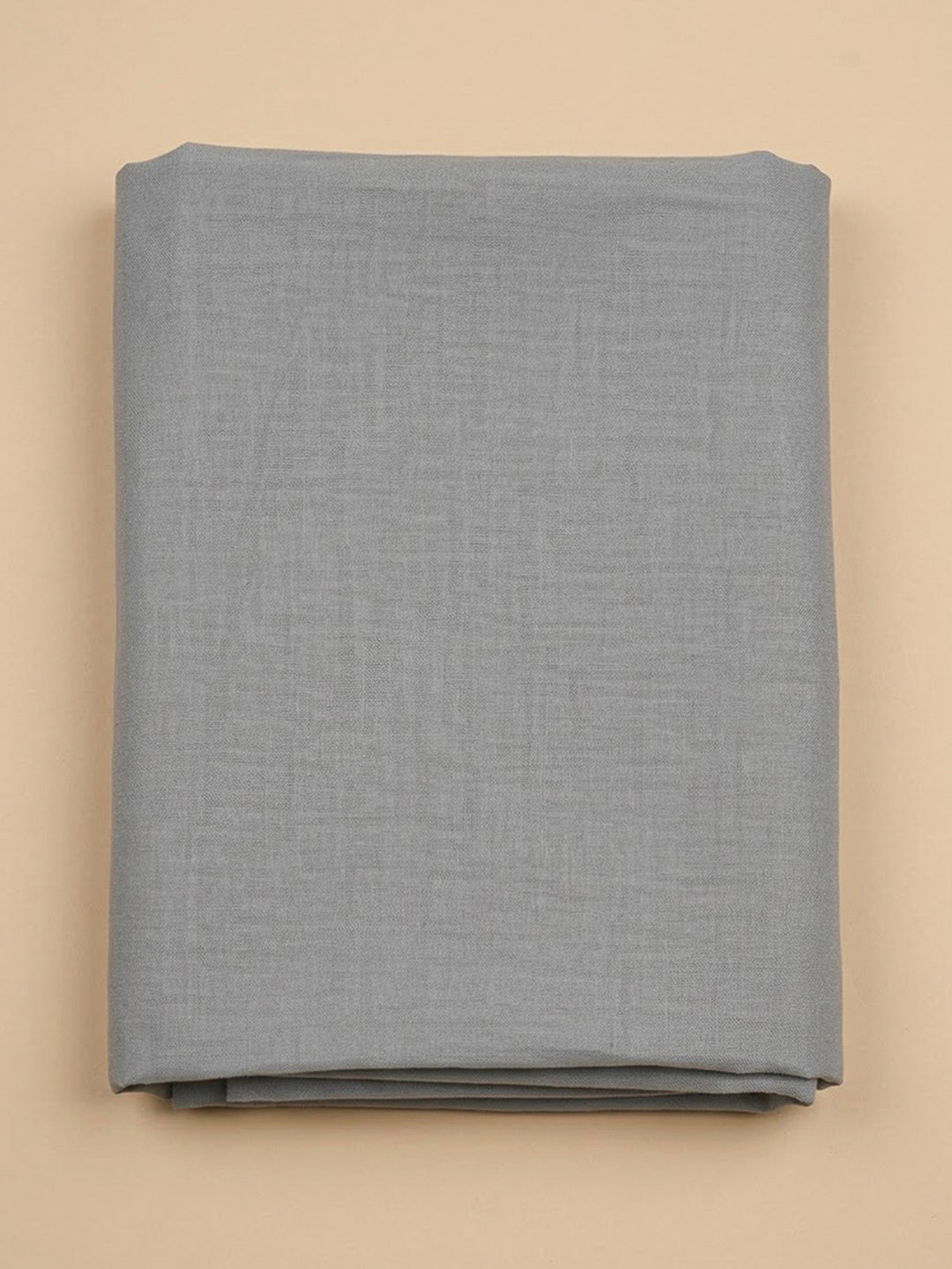 Grey Cotton Blend Embroidered Unstitched Dress Material