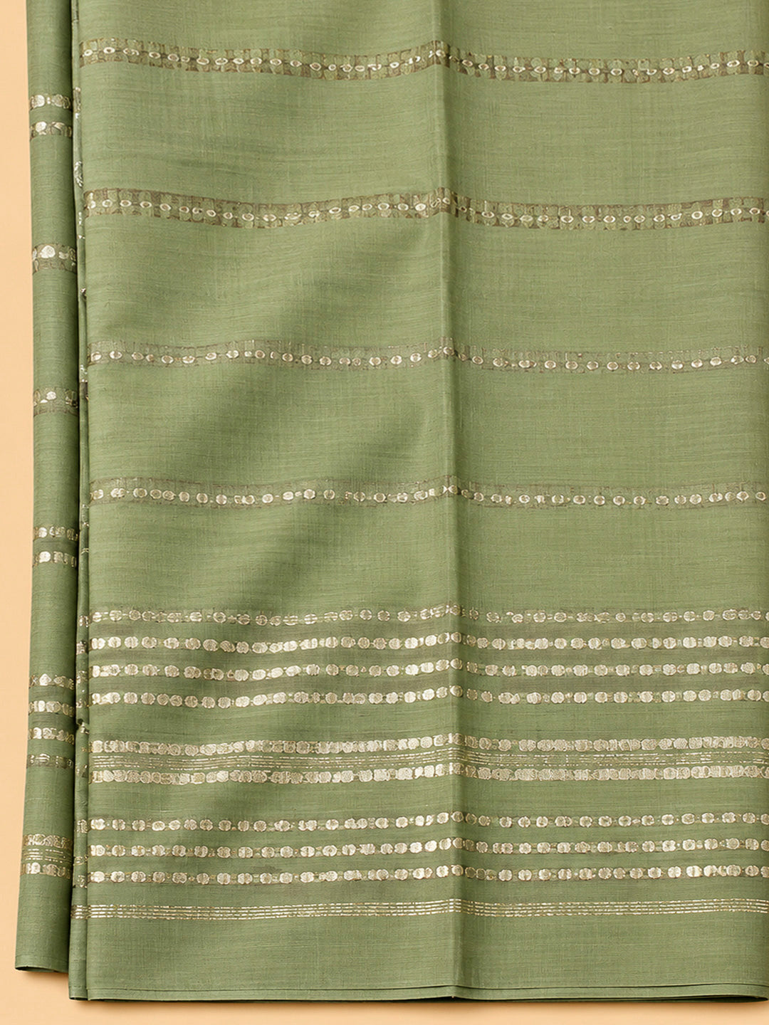 Pista Green Cotton Blend Embroidered Unstitched Dress Material