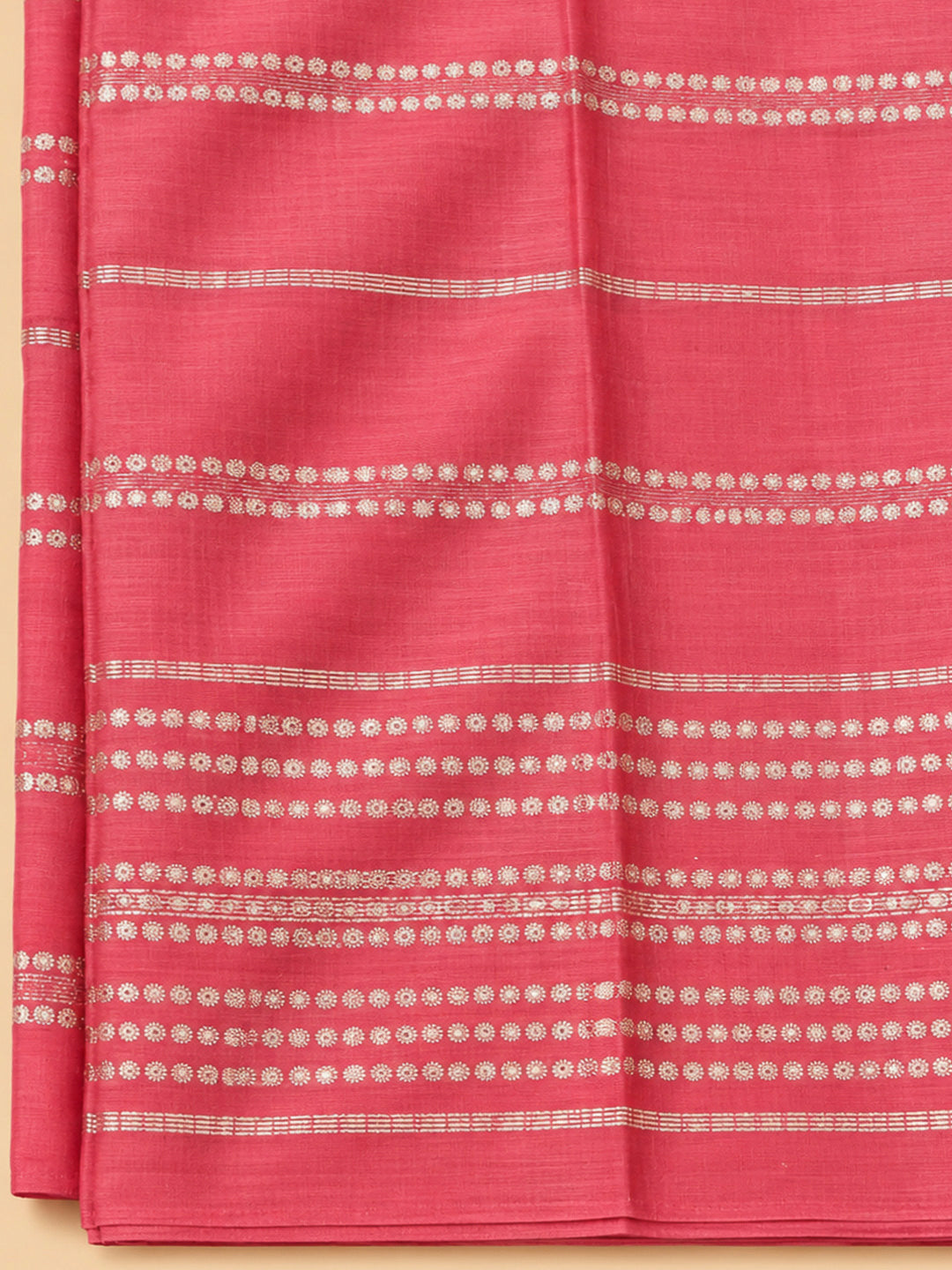 Onion Pink Cotton Blend Embroidered Unstitched Dress Material