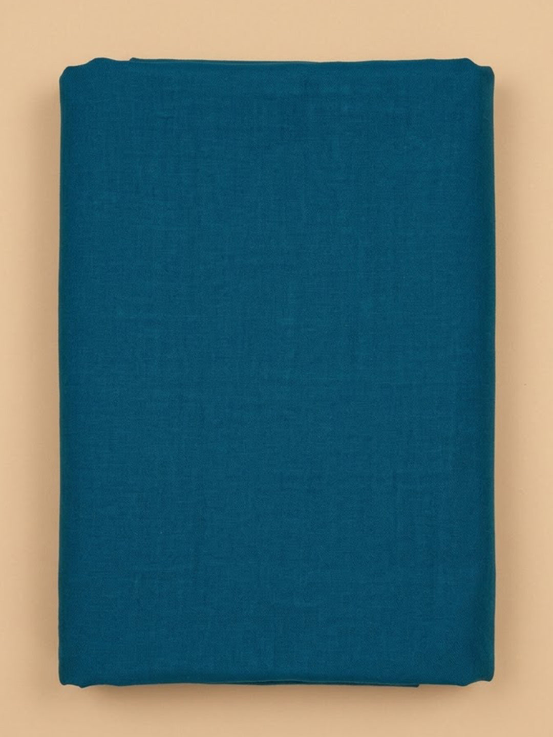 Blue Cotton Blend Printed Unstitched Dress Material