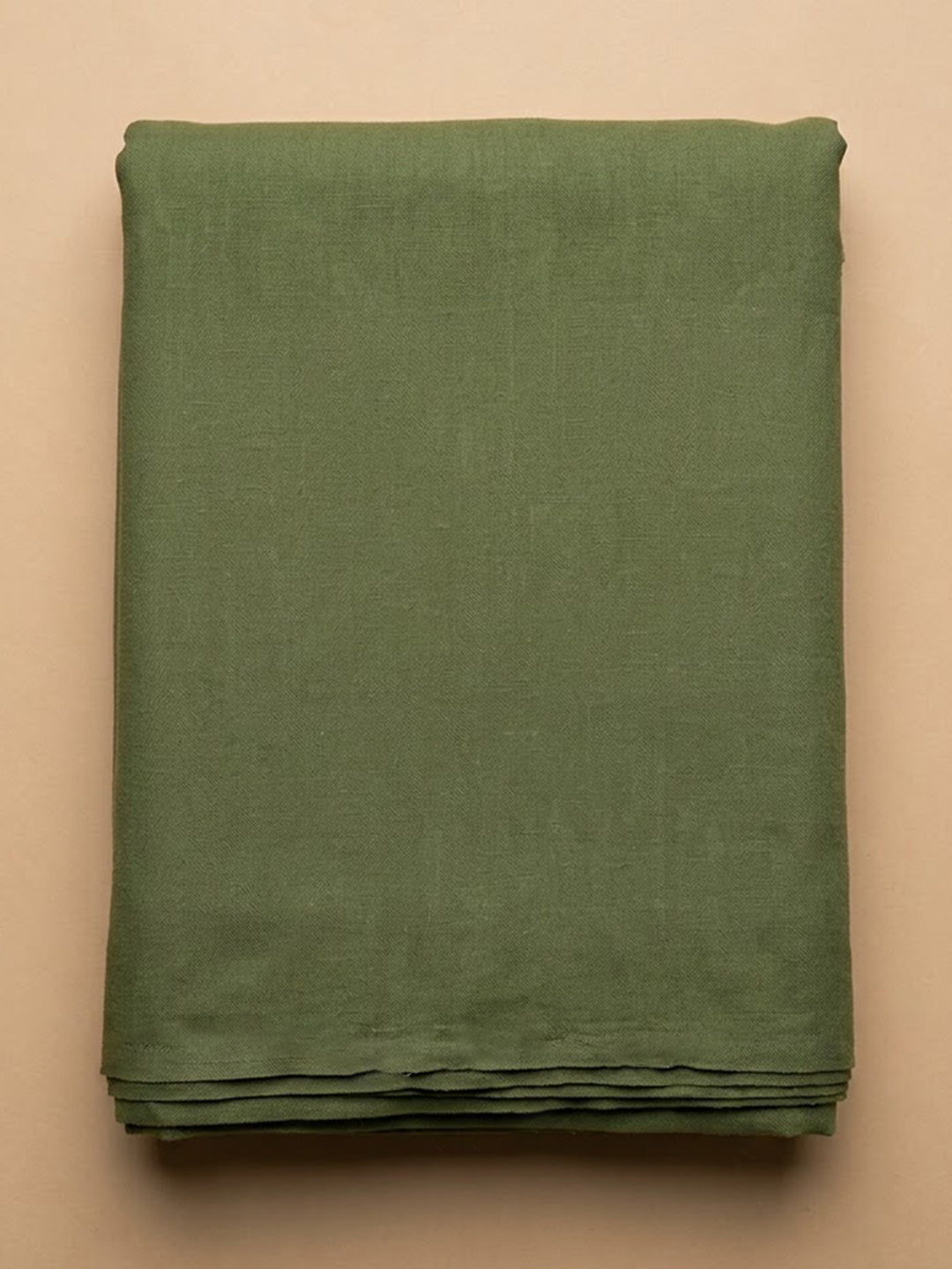 Green Cotton Blend Printed Unstitched Dress Material