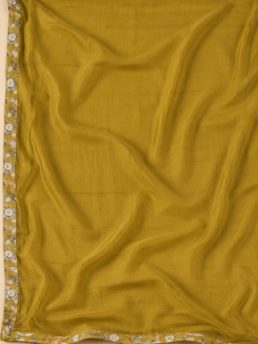 Mehndi Cotton Blend Printed Unstitched Dress Material