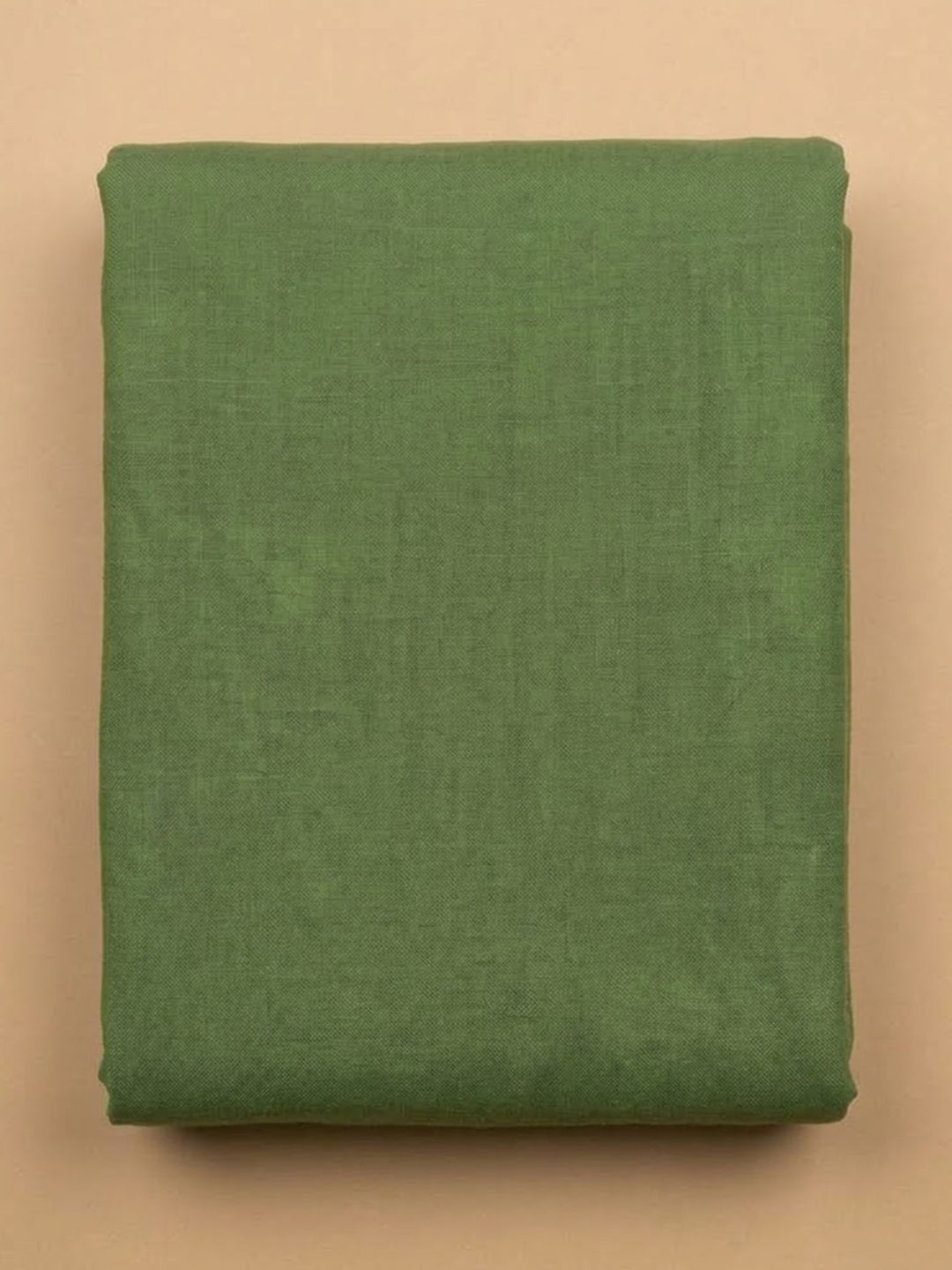 Green Cotton Blend Printed Unstitched Dress Material