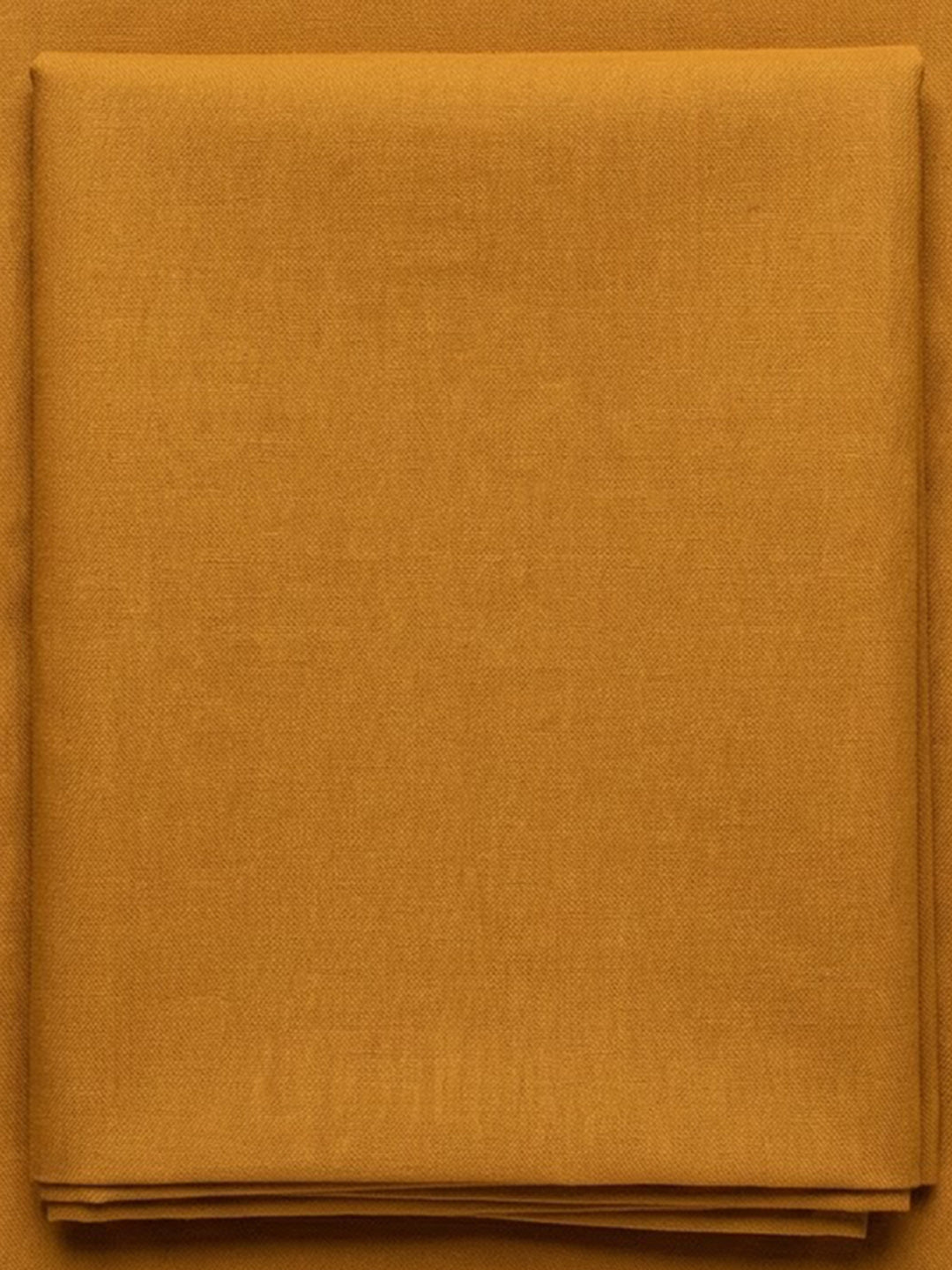 Mustard Cotton Blend Printed Unstitched Dress Material