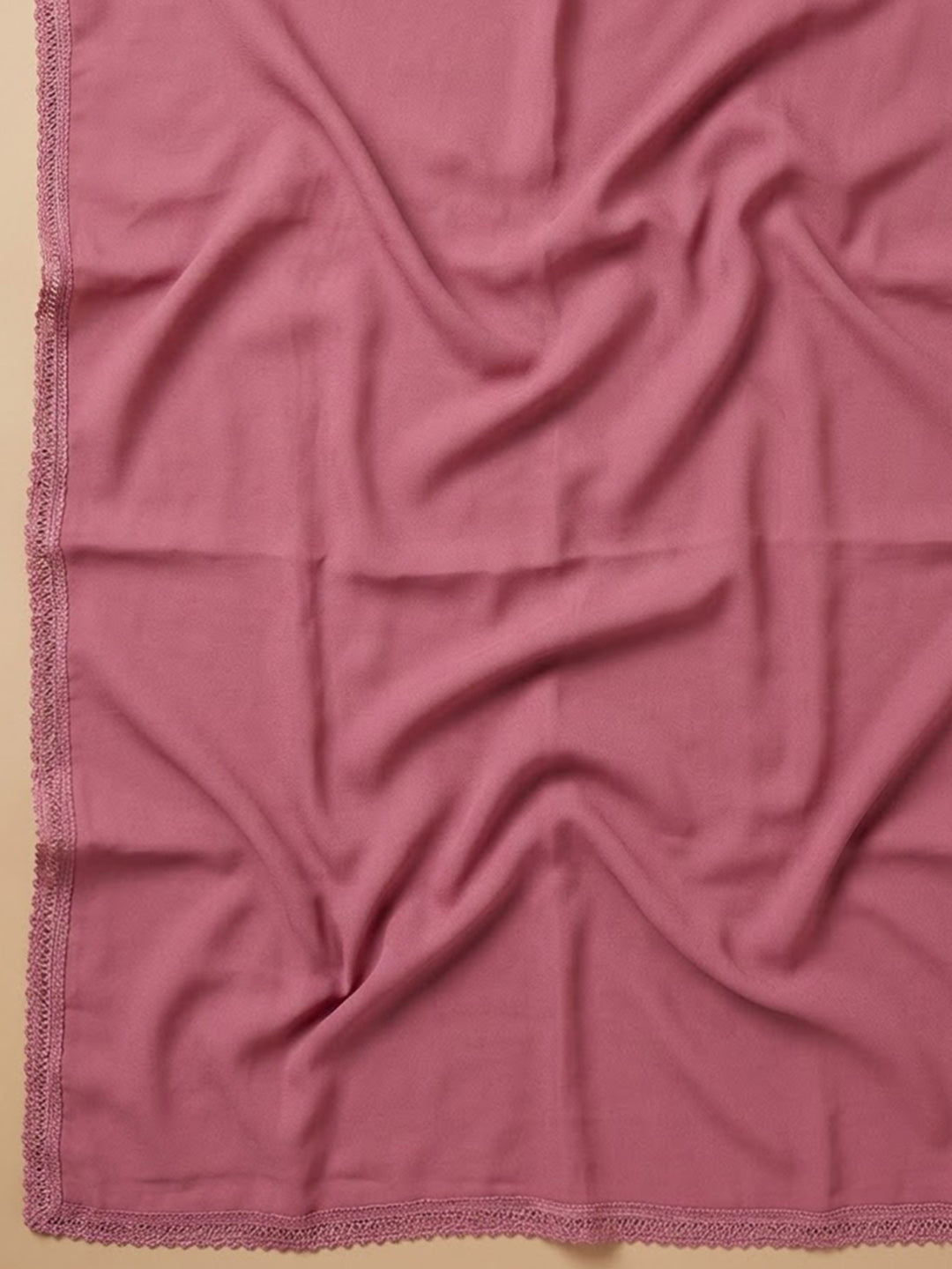 Onion Pink Cotton Blend Printed Unstitched Dress Material