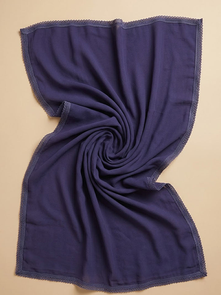 Purple Cotton Blend Printed Unstitched Dress Material