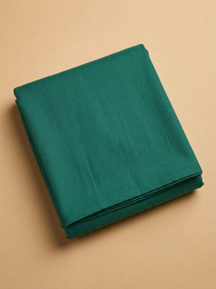 Rama Green Cotton Blend Printed Unstitched Dress Material
