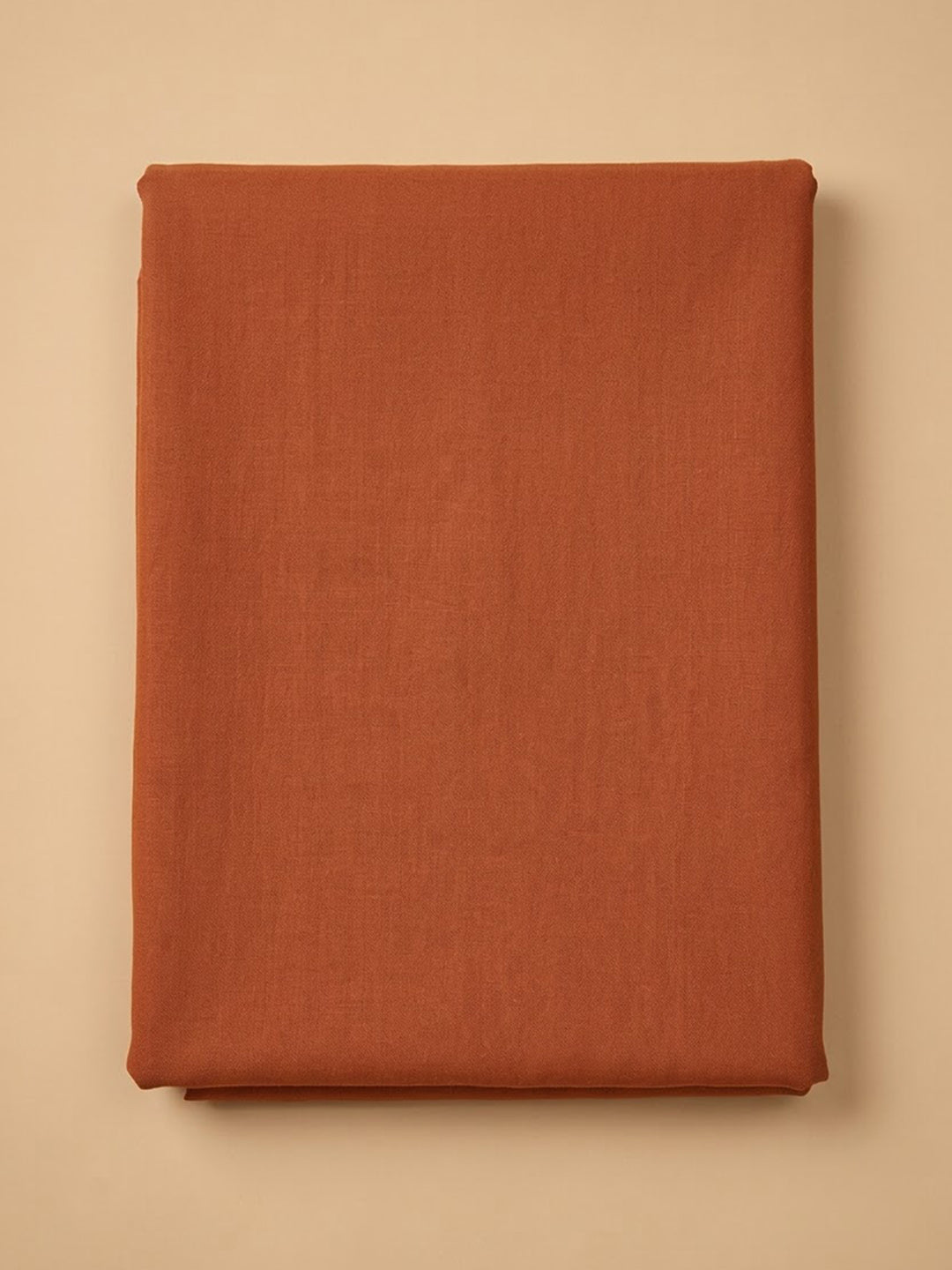 Rust Cotton Blend Printed Unstitched Dress Material