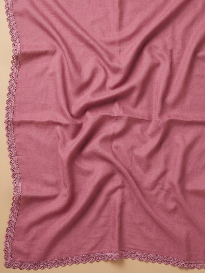 Pink Cotton Blend Printed Unstitched Dress Material