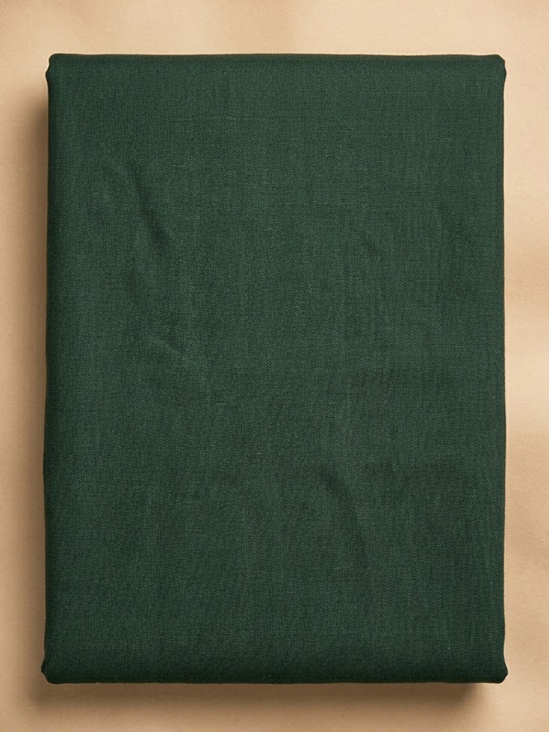 Bottle Green Cotton Blend Embroidered Unstitched Dress Material