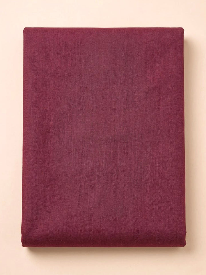 Onion Pink Cotton Blend Embroidered Unstitched Dress Material
