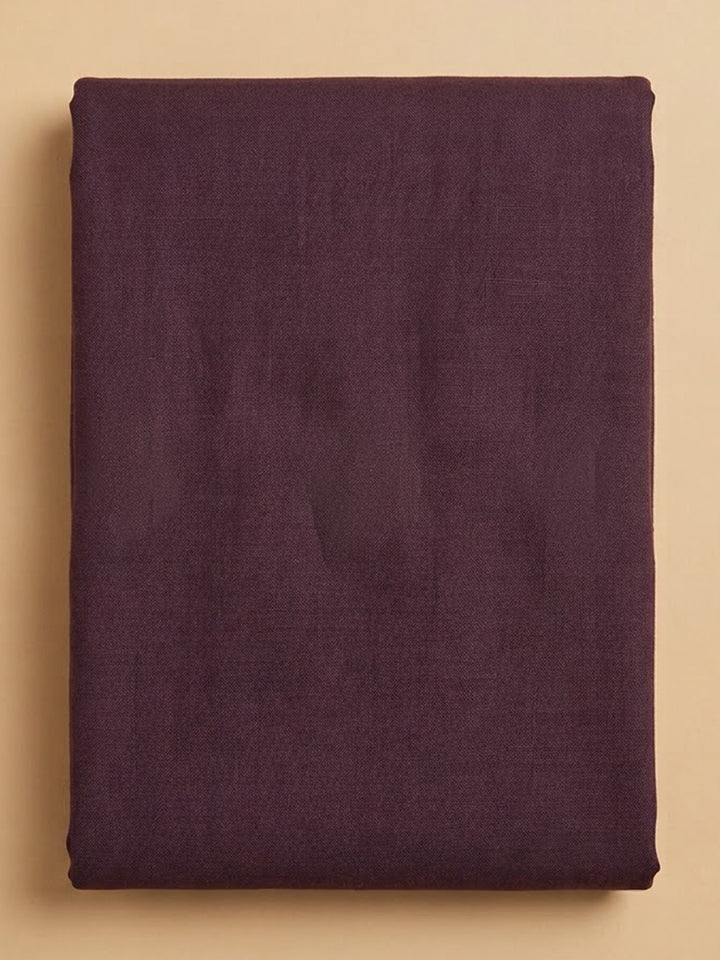 Purple Cotton Blend Printed Unstitched Dress Material