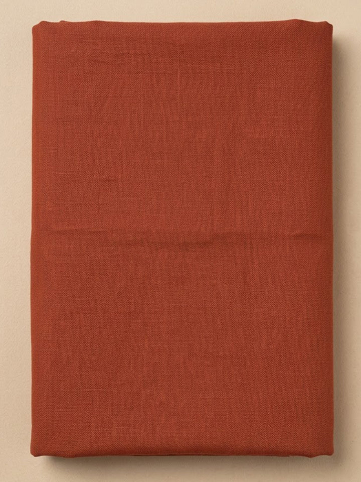 Rust Cotton Blend Printed Unstitched Dress Material