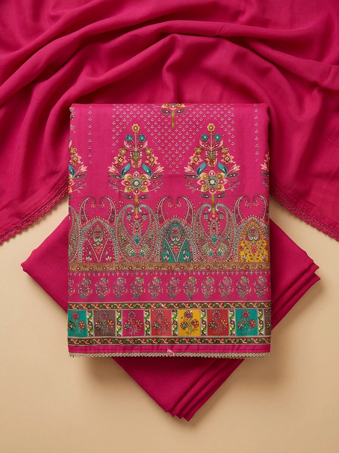 Rani Cotton Blend Printed Unstitched Dress Material