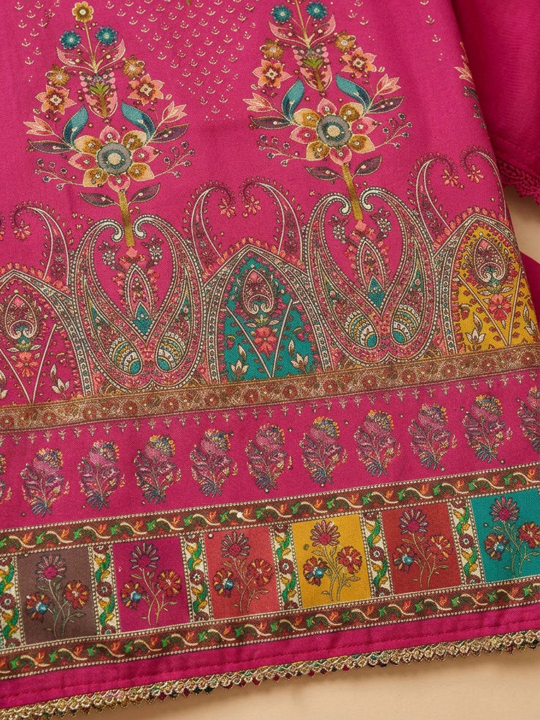Rani Cotton Blend Printed Unstitched Dress Material