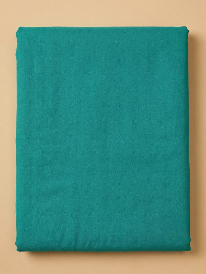 Rama Green Cotton Blend Printed Unstitched Dress Material