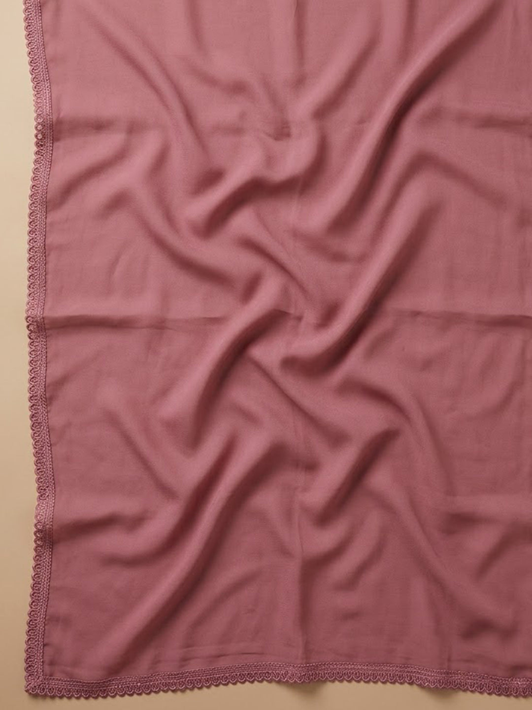 Onion Pink Cotton Blend Printed Unstitched Dress Material