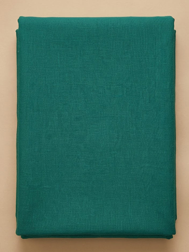 Rama Green Cotton Blend Printed Unstitched Dress Material