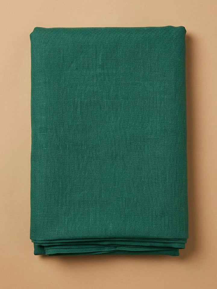 Sea Green Chanderi Embroidered Unstitched Dress Material
