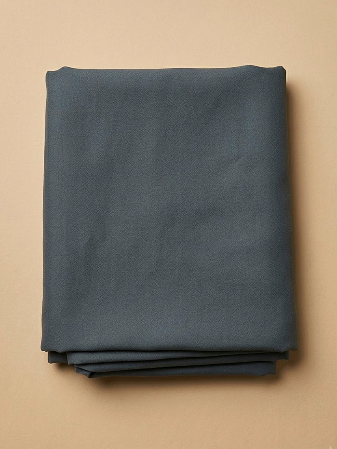 Grey Linen Blend Printed Unstitched Dress Material